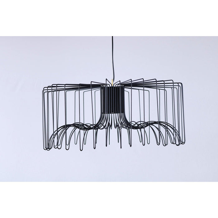 LAMP. COLGANTE NEGRO 1L E27 40W