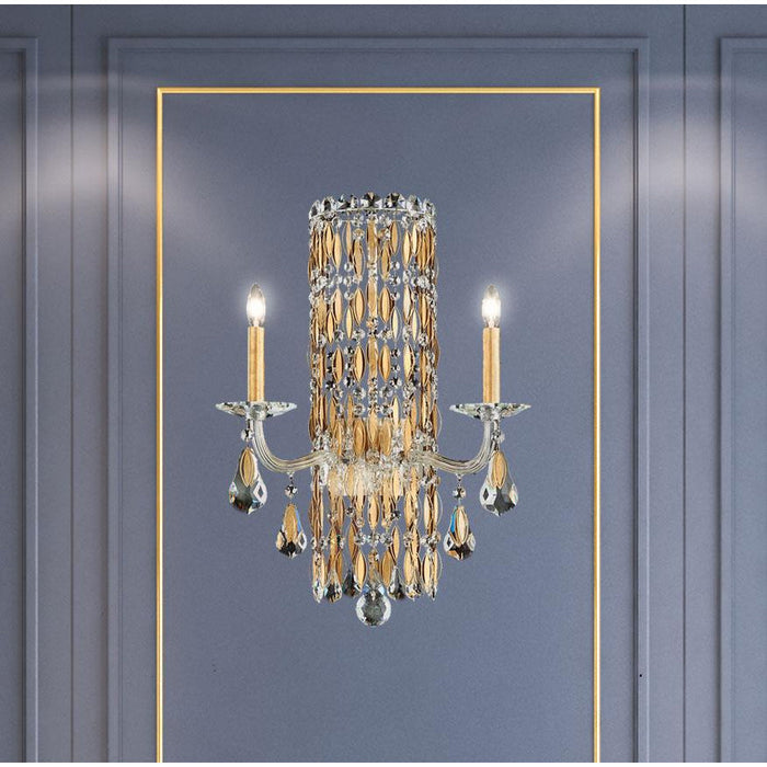 LAMP. PARED SARELLA SCONCE DORADO 2L E12 60W