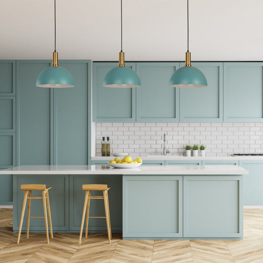 Lámpara Colgante Azul 1L E27 40W
