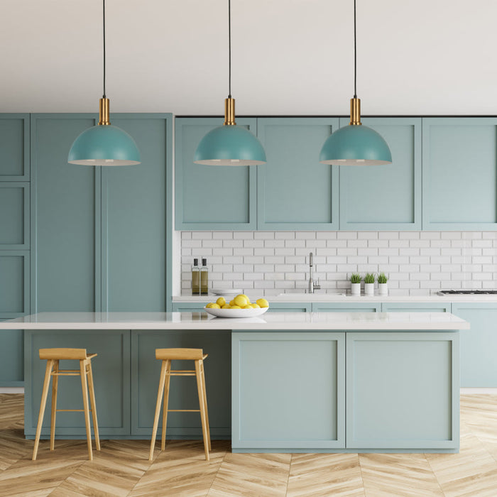 Lámpara Colgante Azul 1L E27 40W