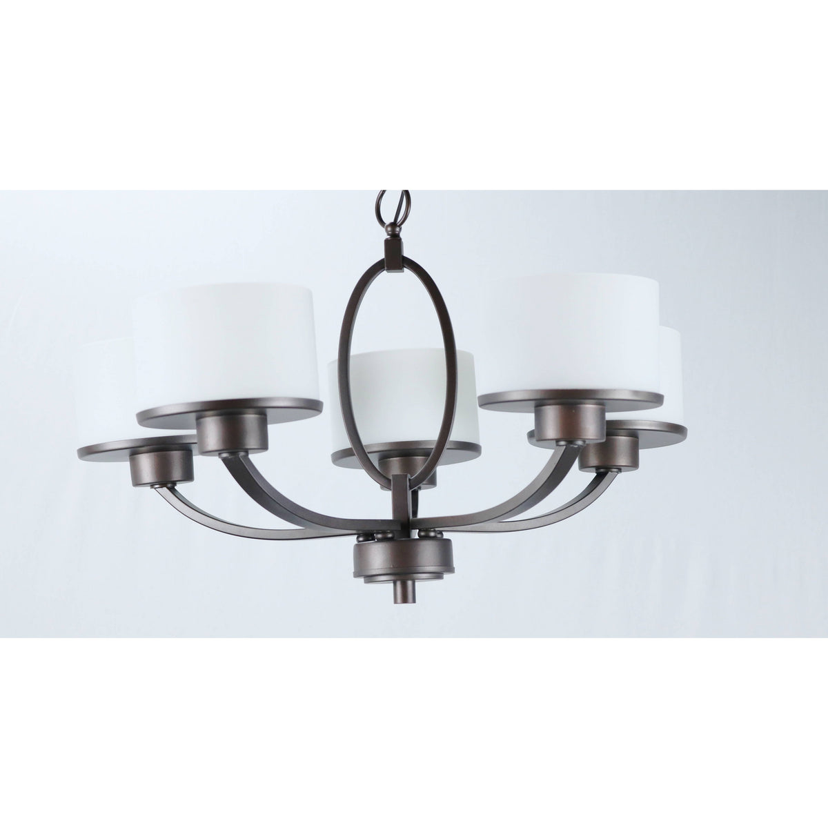 LAMP. COLGANTE BRONCE CEPILLADO 5L E27 60W