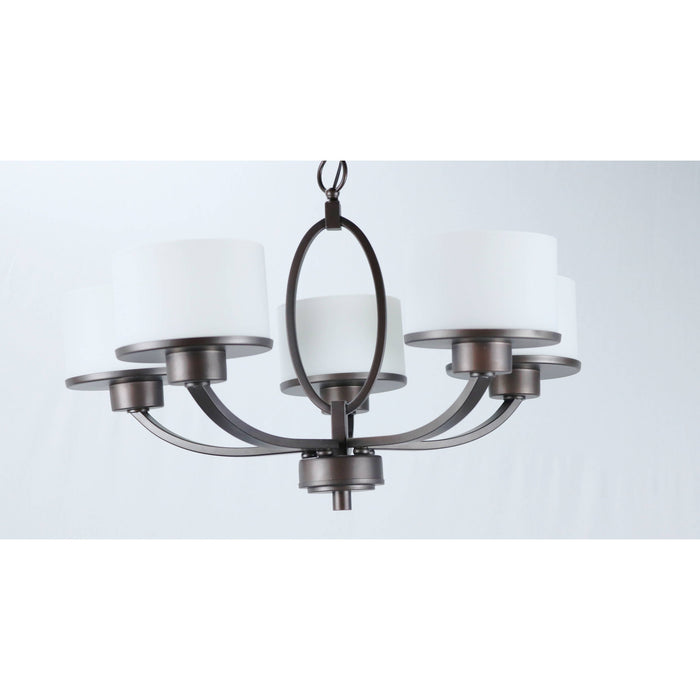LAMP. COLGANTE BRONCE CEPILLADO 5L E27 60W