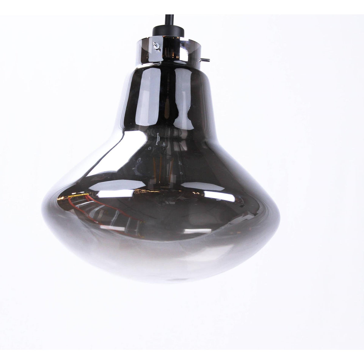 LAMP. COLGANTE NEGRO 1L E27 60W (BOMBILLO INCLUIDO)