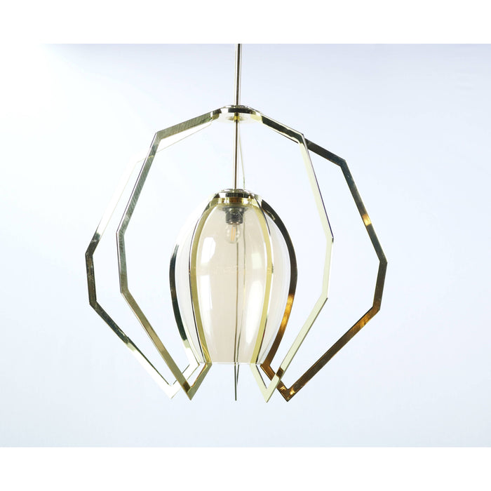 LAMP. COLGANTE DORADO 1L E27 5W (CUERPO)