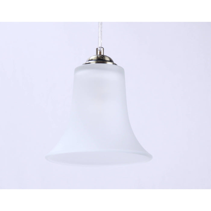 LAMP. COLGANTE BRONCE ANTIGUO 1L E27 60W (BASE ENROSCABLE)