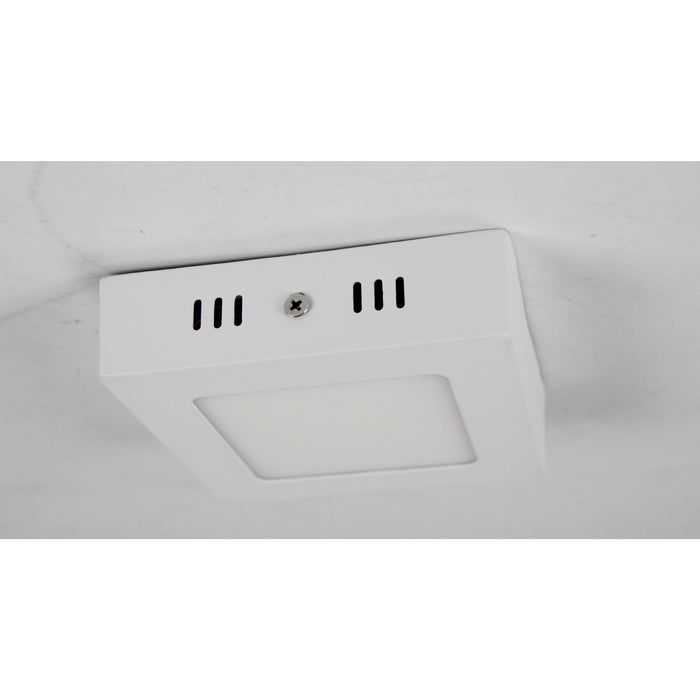 LAMP LED TECHO CUADRADA BLANCA 6W 4000K