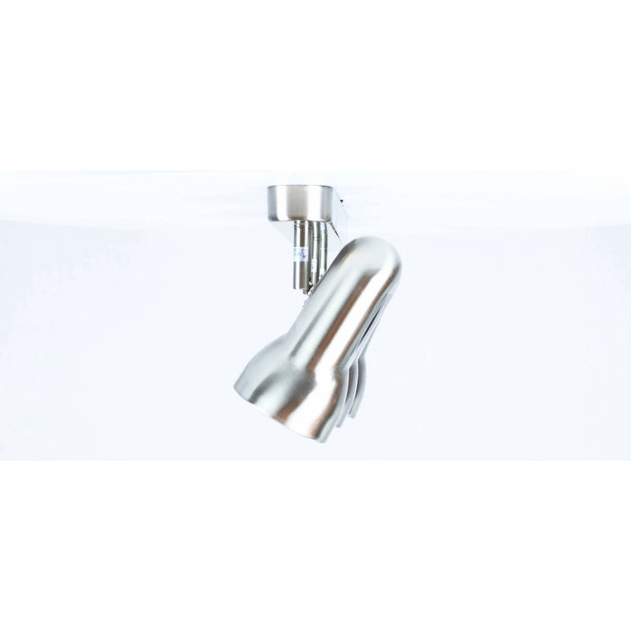 LAMP. TECHO REFLECTORA NIQUEL SATINADO 3L E27 60W