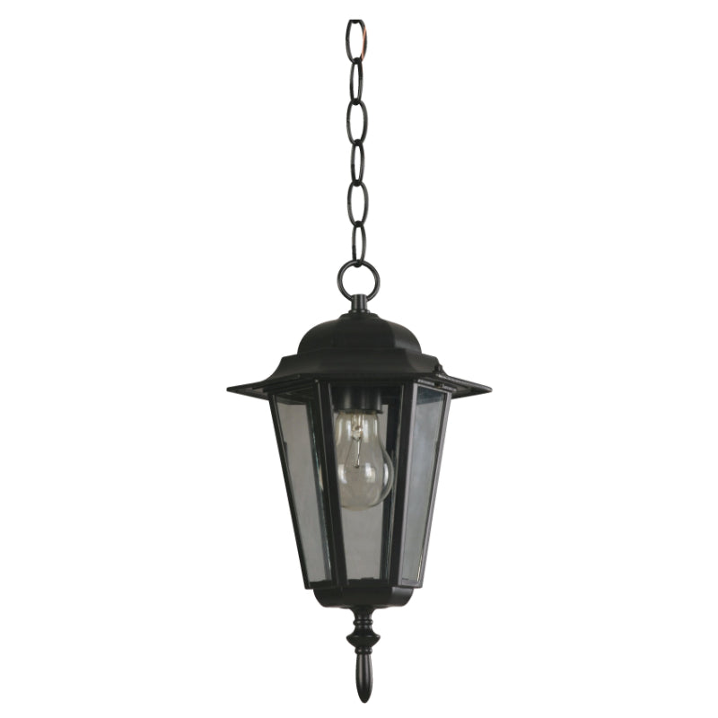 LAMP. EXT. COLGANTE NEGRO 1L E27 100W (CONVERTIBLE)