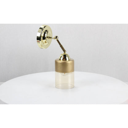 LAMP. PARED BRONCE PULIDO 1L E27 40W