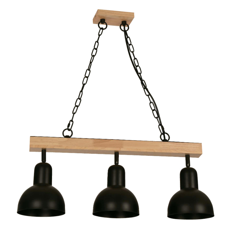 LAMP. COLGANTE NEGRO 3L E27 40W