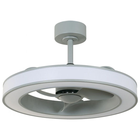 VENTILADOR LED DE TECHO DC 24" GRIS 36W 3000/4000/6500K CCT CONTROL REMOTO