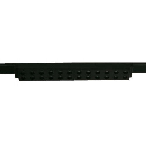 LAMP. LED TECHO RIEL NEGRO 1L 12W 48V 3000K