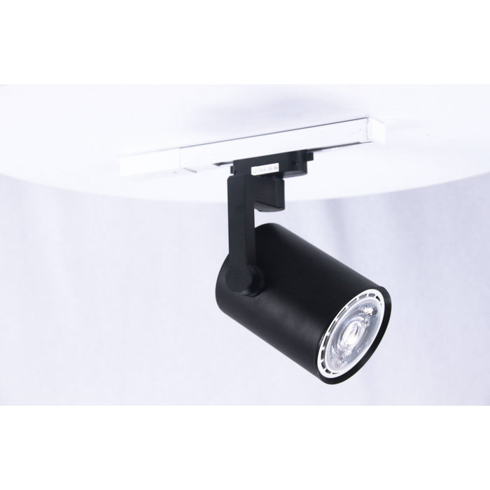 LAMP. DE RIEL NEGRO 1L E27 12W N/B