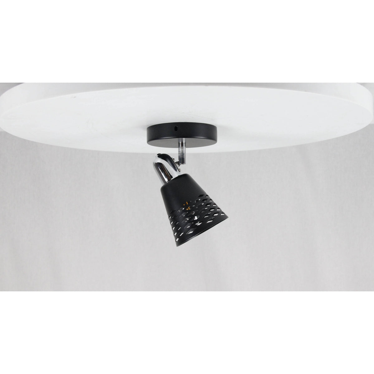 LAMP. TECHO REFLECTORA NEGRO 1L E14 40W