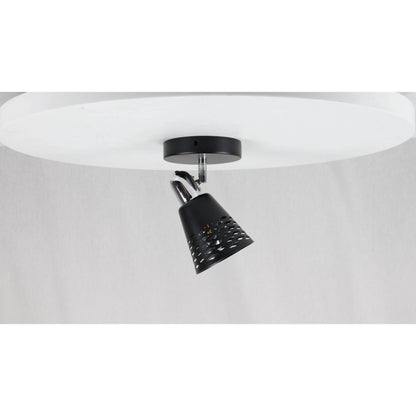 LAMP. TECHO REFLECTORA NEGRO 1L E14 40W