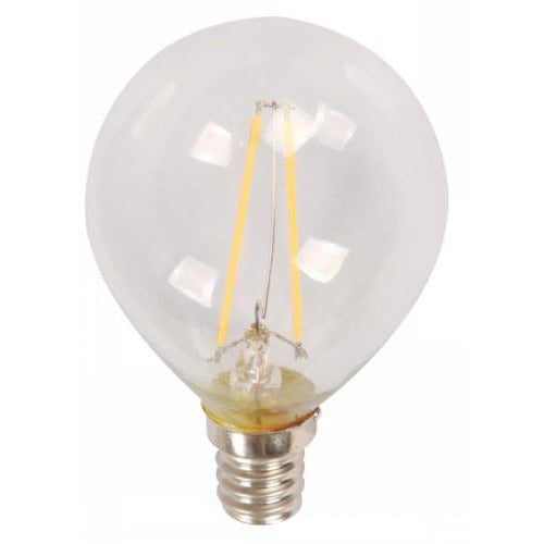 BOMBILLO LED FILAMENTO G45 E12 2W 120V 2700K