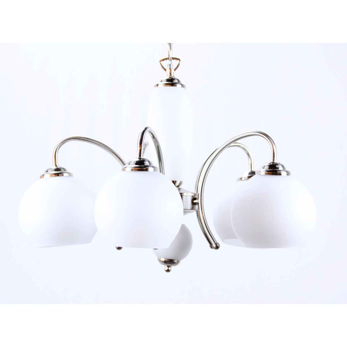LAMP. TECHO NÍQUEL SATINADO 5L E27 60W