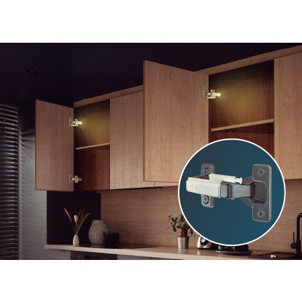 LAMP. LED PARED PEQUEÑO GRIS 12V 3000K GABINETE 4 PIEZAS