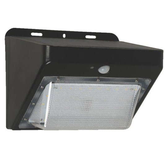 LAMP. LED PARED SOLAR NEGRO 5W 3.7V 5700K IP65