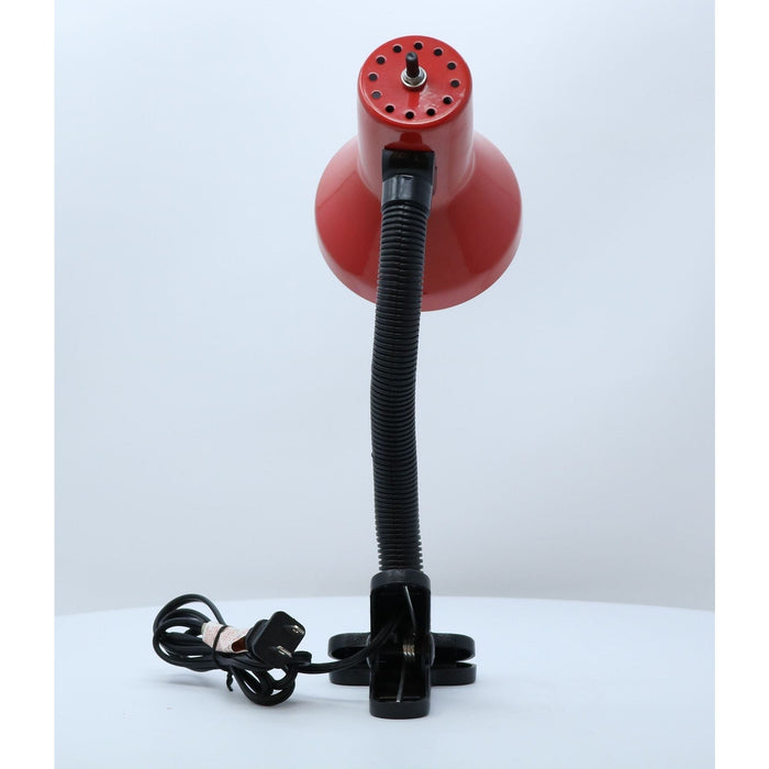 LAMP. ESCRITORIO DE HORQUILLA ROJO Y NEGRO 1L E27 40W