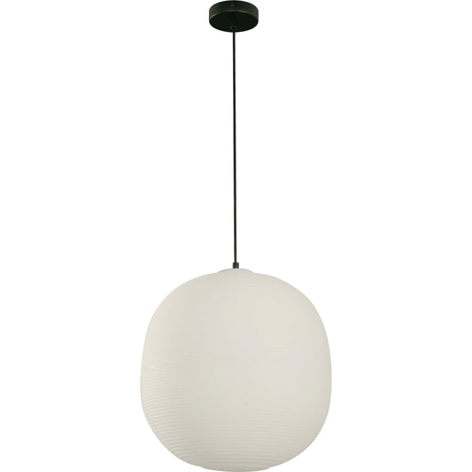 LAMP. COLGANTE NEGRO Y BLANCO 1L E27 40W