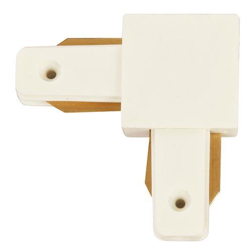 CONECTOR DE RIEL TIPO L ACAB. BLANCO