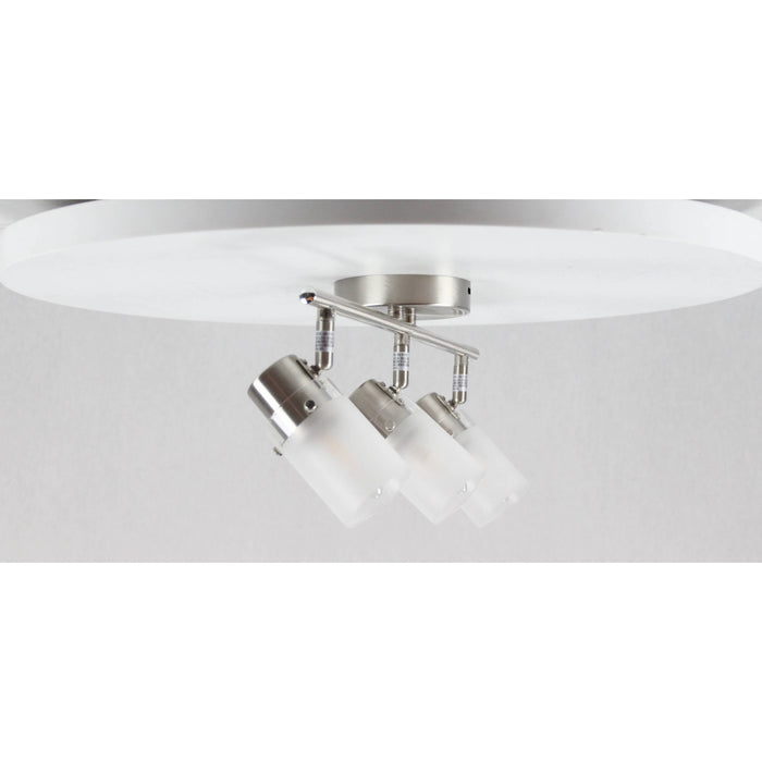Lámpara Techo Níquel Satinado 3L E27 60W