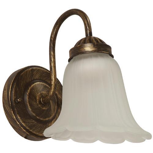LAMP. PARED BRONCE ANTIGUO 1L E27 60W