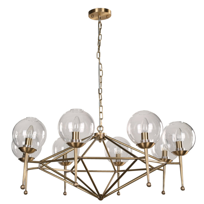 LAMP. COLGANTE BRONCE 8L E14 40W