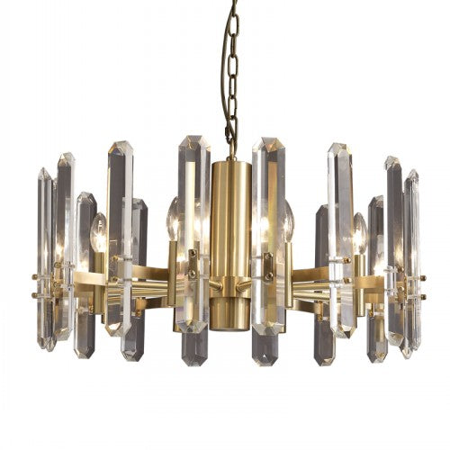 LAMP. TECHO BRONCE 8L E14 40W