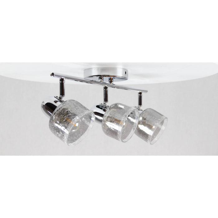 LAMP. TECHO REFLECTORA CROMO 3L E27 40W