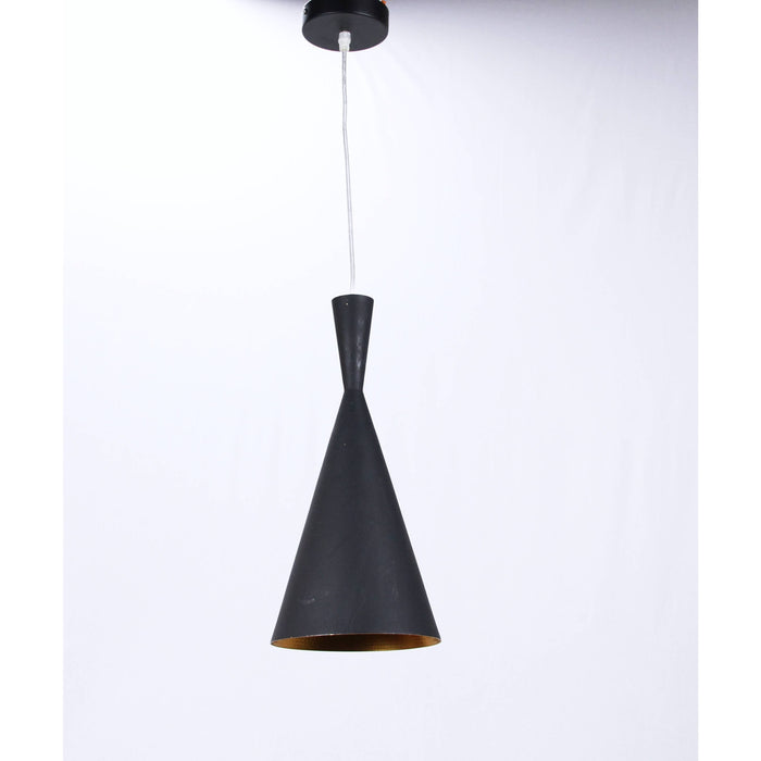 LAMP. COLGANTE NEGRO 1L E27 60W