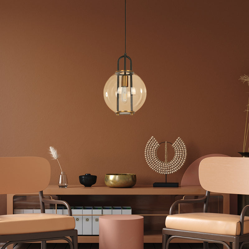 LAMP. COLGANTE NEGRO 1L E27 60W