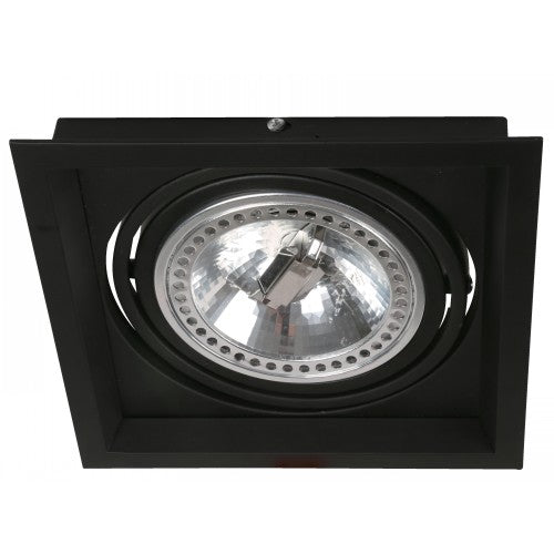 LAMP. TECHO NEGRO 1L 75W E27/G53/GU10 (AJUSTABLE, INCLUYE 3 SOCKET)