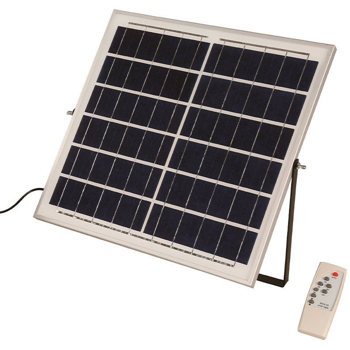LAMP. LED EXT. SOLAR REFLECTORA NEGRO 1L 60W 3.2V 6500K (CON CONTROL REMOTO)