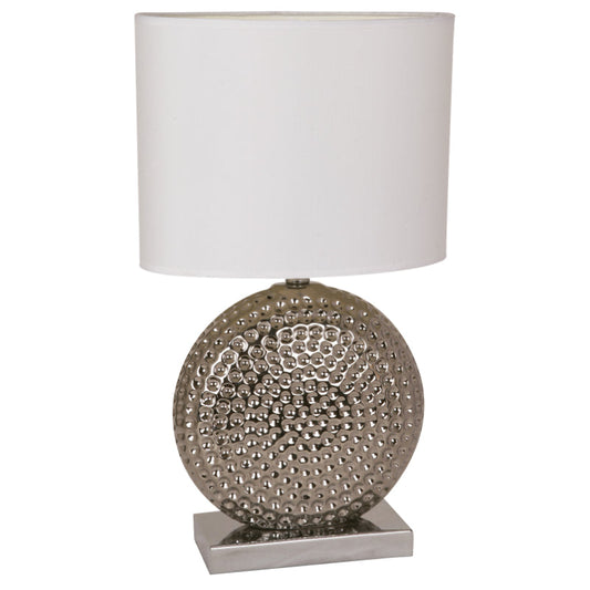 Lámpara Mesa Cromo 1L E27 60W