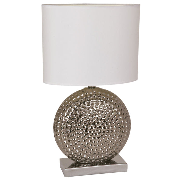 Lámpara Mesa Cromo 1L E27 60W