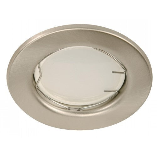 LAMP. TECHO NIQUEL SATINADO 1L GU10 3W (BOMBILLO LED 3W 6000K INCLUIDO)