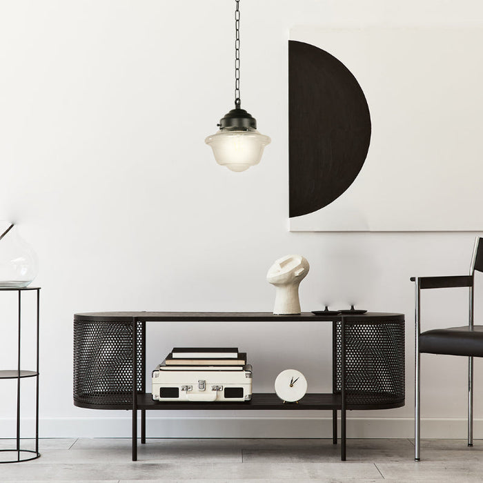 LAMP. COLGANTE NEGRO 1L E27 60W
