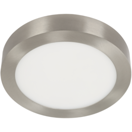 LAMP. LED TECHO NÍQUEL SATINADO 1L 18W 100-240V 6000K