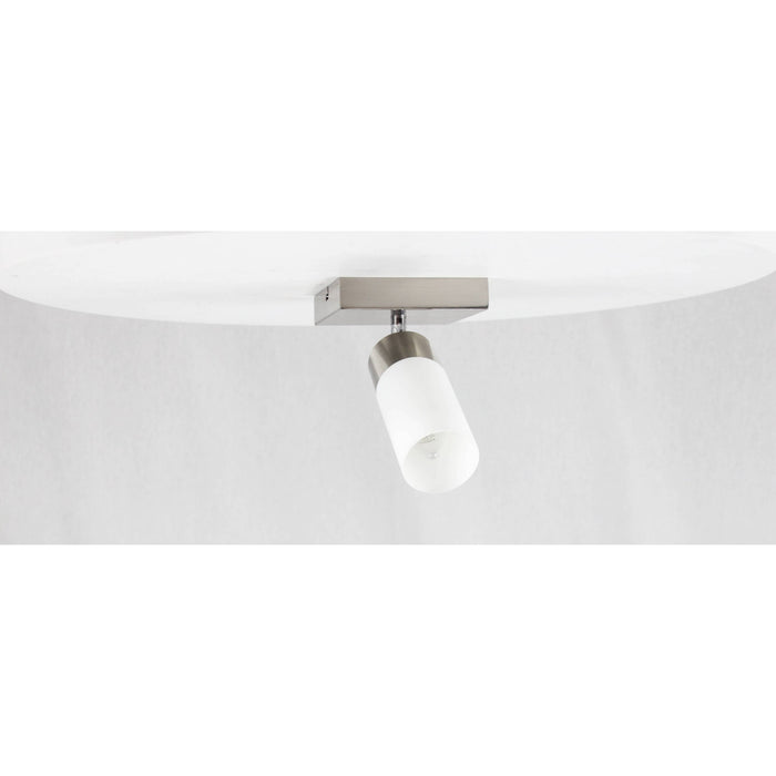 LAMP. TECHO NÍQUEL SATINADO 1L E27 60W