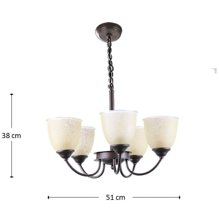 LAMP. COLGANTE CHOCOLATE 5L E27 60W