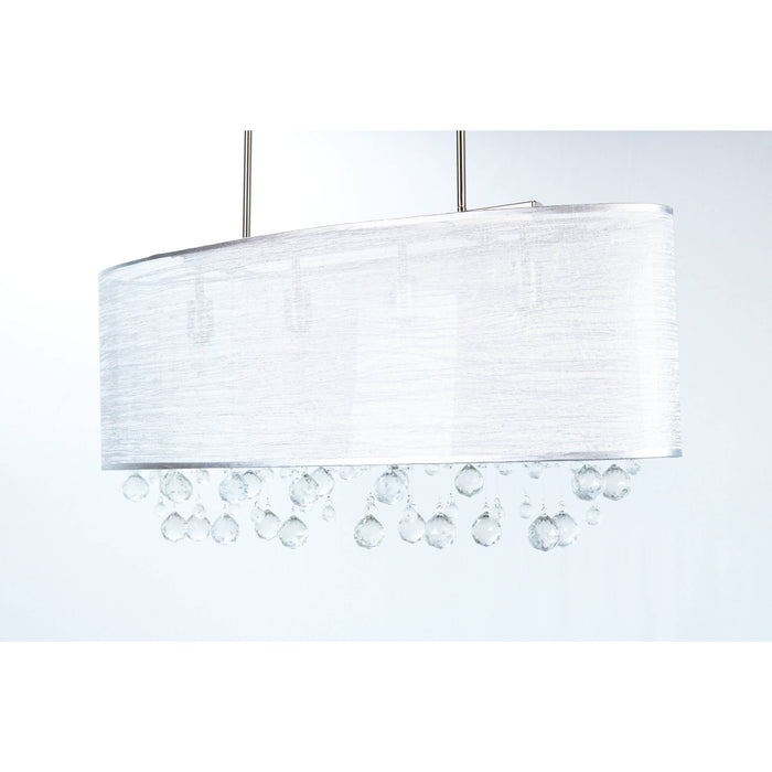 LAMP. TECHO CROMO 4L E27 40W