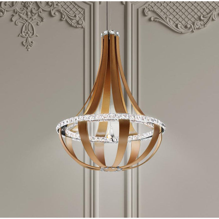 LAMP. LED COLGANTE CRISTAL EMPIRE BLANCO 16L 3.4W