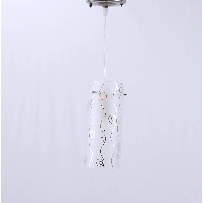 LAMP. TECHO NIQUEL SATINADO 1L E27 60W