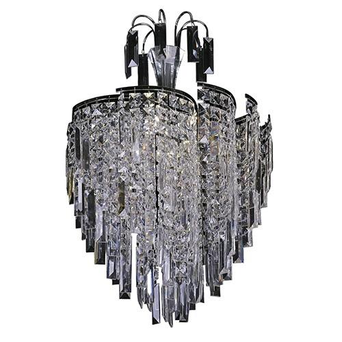 LAMP. COLGANTE CROMO 5L E14 40W