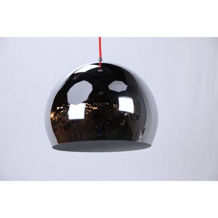 LAMP. COLGANTE CROMO 1L E27 60W