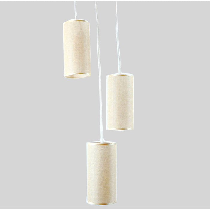 LAMP. TECHO NÍQUEL SATINADO 3L E27 60W