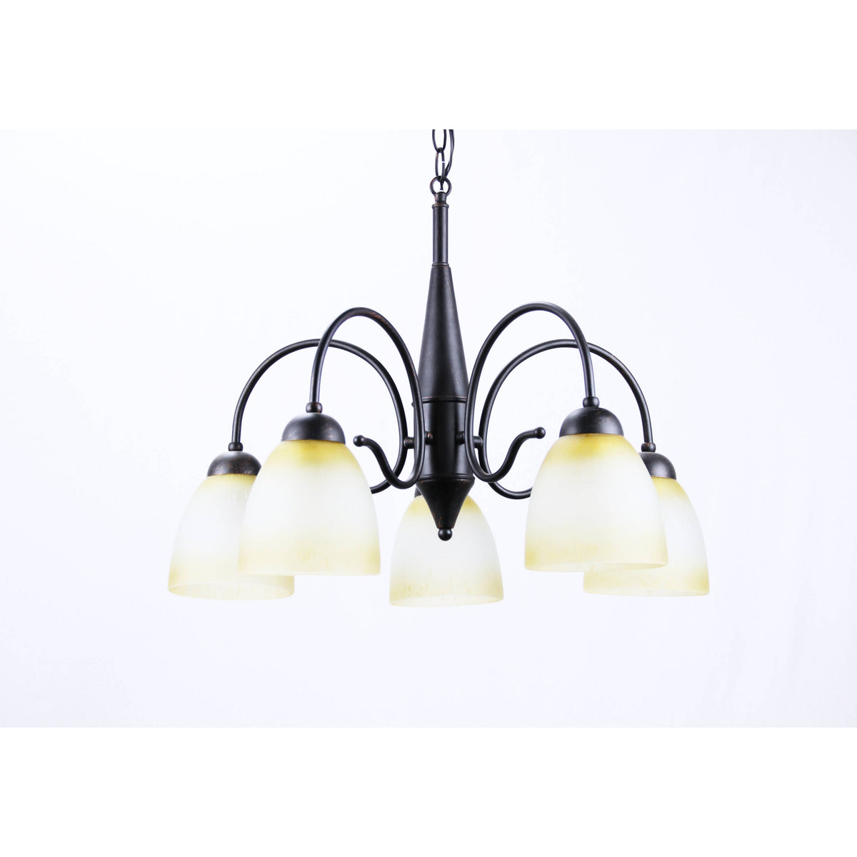 Lámpara Techo Negro 5L E27 60W