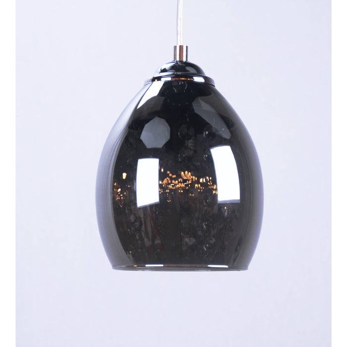 LAMP. COLGANTE CROMO 1L E14 40W